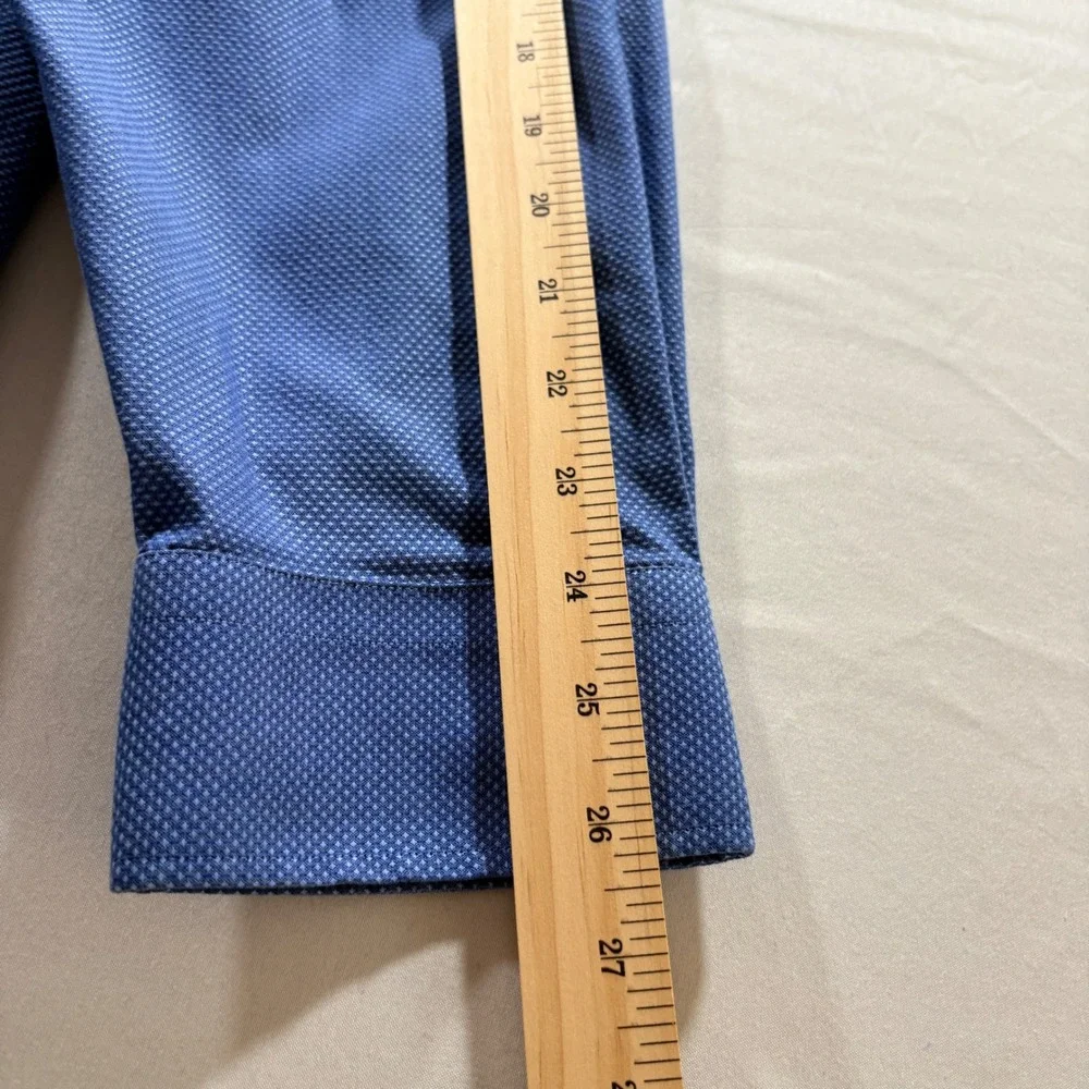 Banana Republic Button Down Shirt Mens XXL Blue Non-Iron Cotton Standard Fit